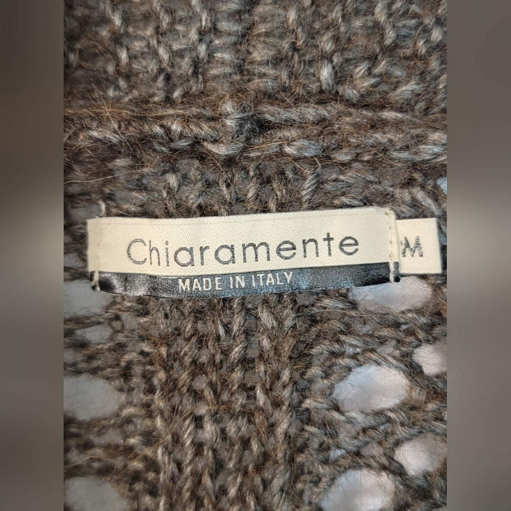 Chiaramente Wool/Alpaca Blend Cardigan Made In Italy Size M - Picture 2 of 8